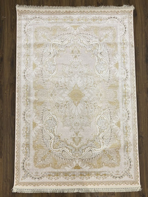 Килим Embossed Flower 601	CREAM