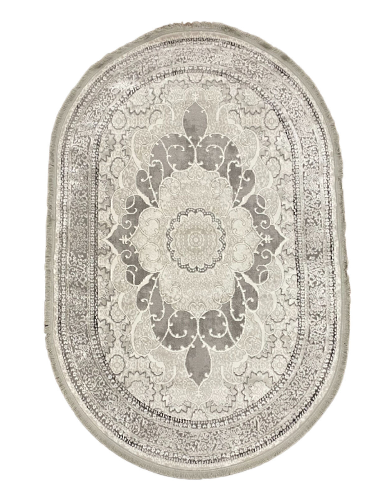 Килим PERI 5657b	LIGHT GREY OVAL