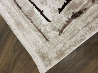 Килим SATEN 2321A	DARK BROWN BEIGE