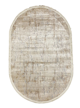 Килим SATEN 0386c BEIGE OVAL