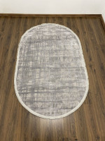 Килим SATEN 0744h GREY OVAL