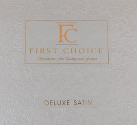 Постільна білизна First Choice Deluxe Satin 200 х 220 см Stripe Style Grey