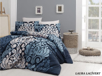 Постельное белье First Choice Cotton Satin 160 х 220 см Laura Lacivert