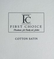 Постельное белье First Choice Cotton Satin 160 х 220 см Carmina White