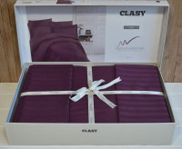 Постільна білизна Clasy Stripe Satin 200х220 Mor