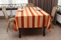 Cкатерина Kayra "Шениловая полоска" цветная, 165×300 cм (Оранжевый)