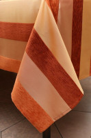 Cкатерина Kayra "Шениловая полоска" цветная, 165×300 cм (Оранжевый)